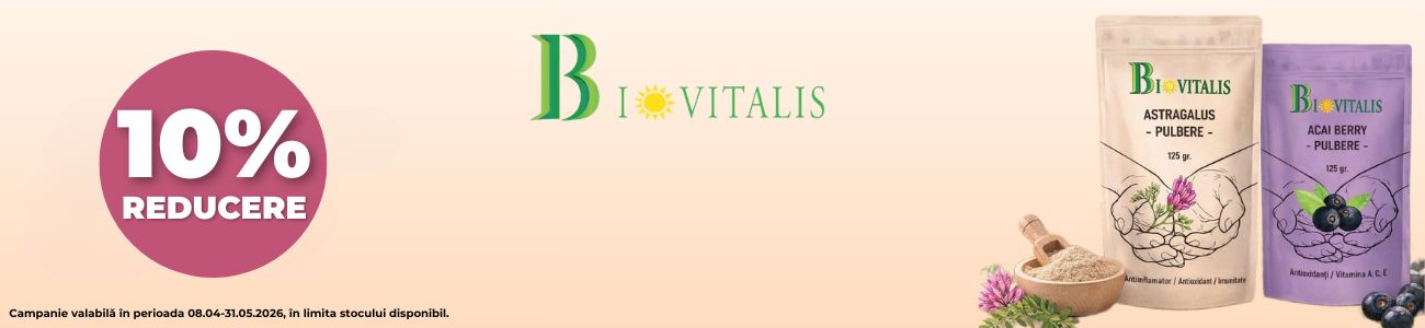 Biovitalis 10% Reducere Aprilie-Mai