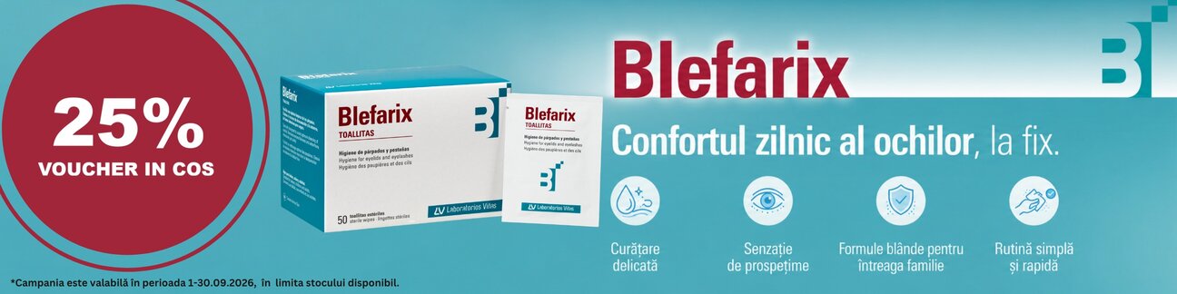 Blefarix 25% Voucher in cos Septembrie