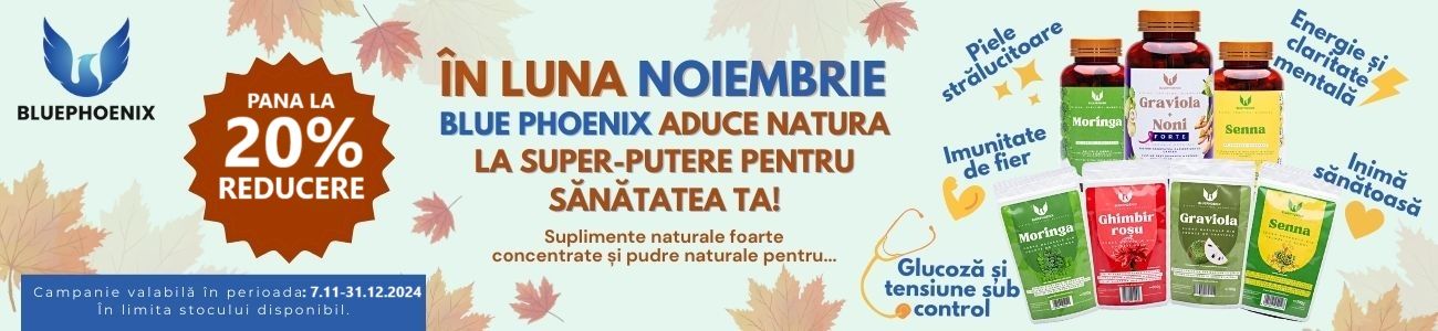 Blue Pheonix Pana la 20% Reducere Noiembrie-Decembrie