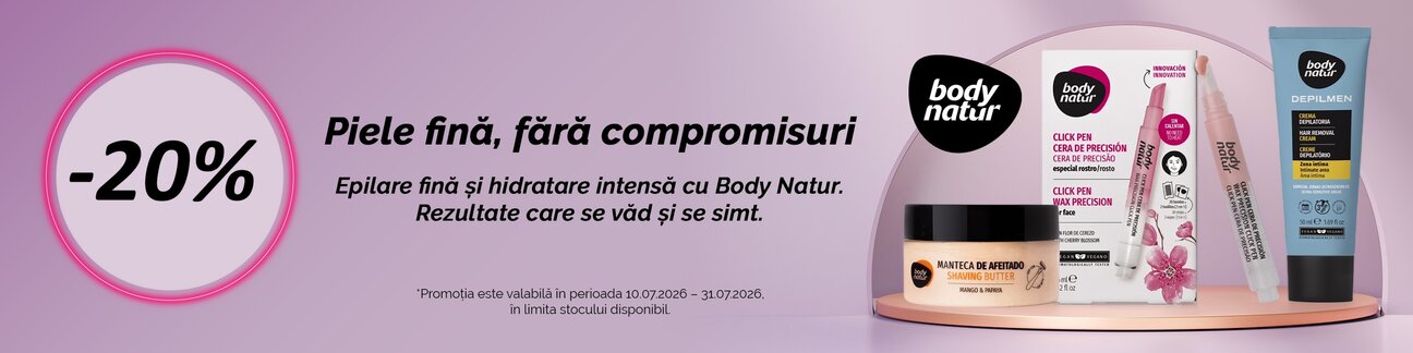 Body Natur 20% Reducere Iulie