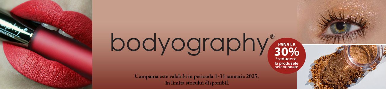 Bodyography Pana la 30% Reducere Ianuarie 