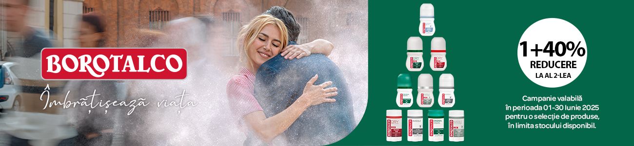 Borotalco 1+40% Reducere la al doilea Zorii Reducerilor