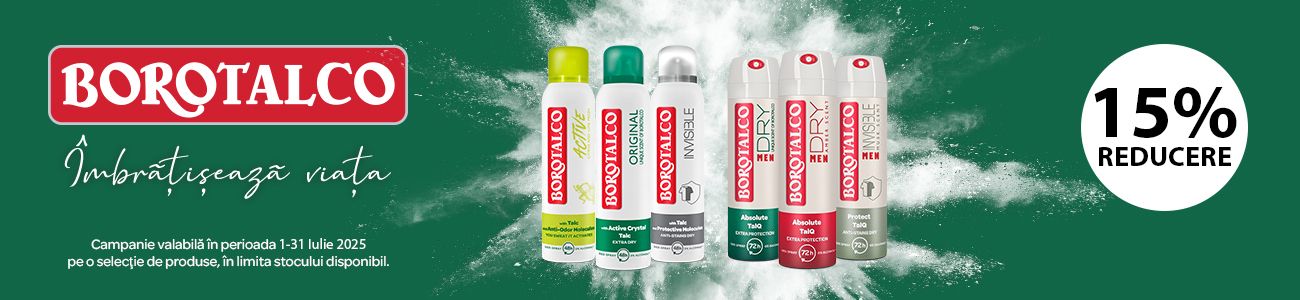 Borotalco 15% Reducere Iulie