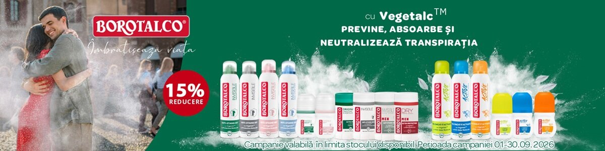 Borotalco 15% Reducere Septembrie