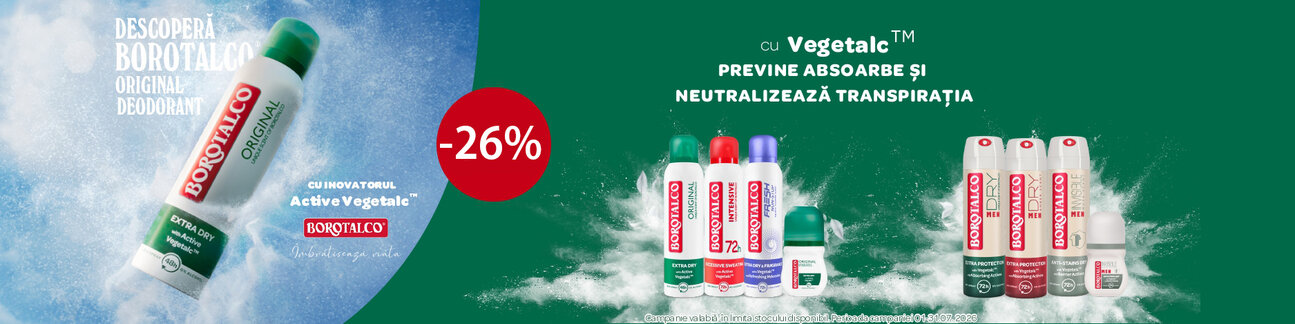 Borotalco 26% Reducere Iulie