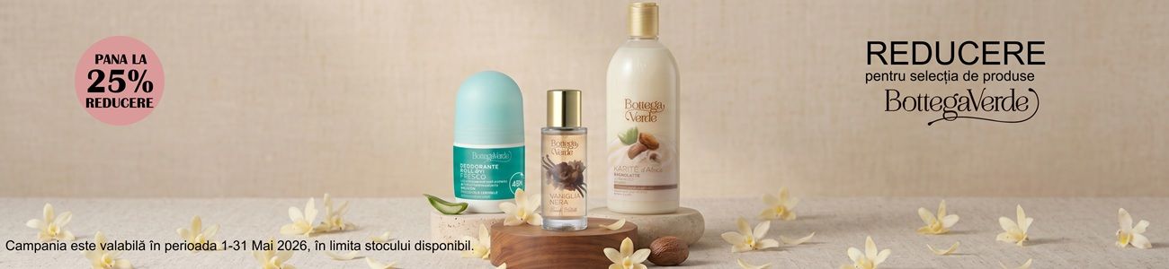 Bottega Verde Pana La 25% Reducere Mai