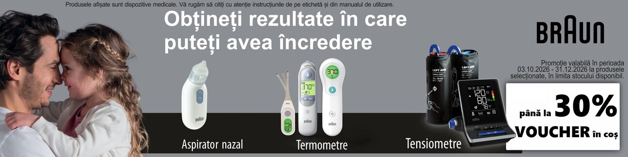 Braun Pana la 30% Voucher in cos Octombrie-Decembrie