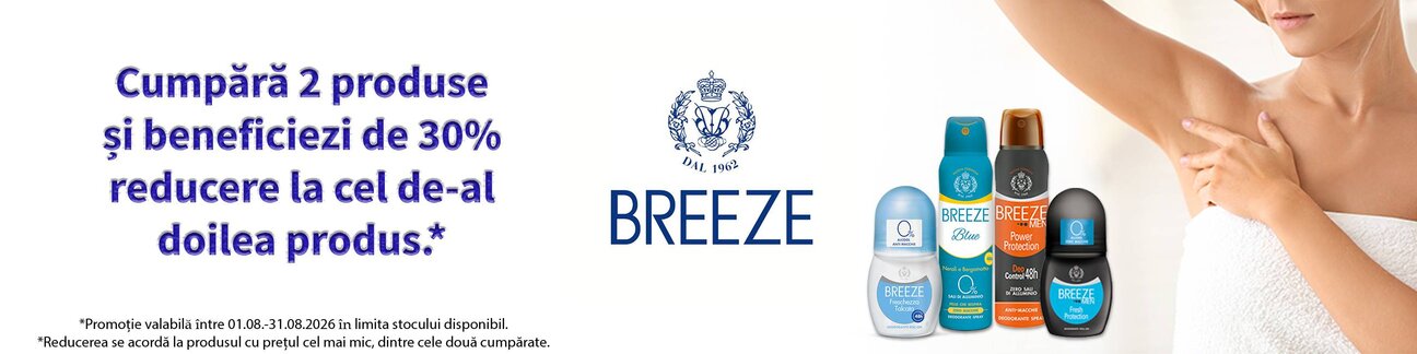Breeze 1+30% Reducere la al-2 lea August