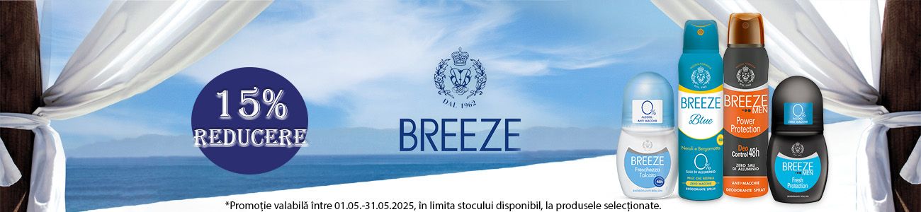 Breeze 15% Reducere Mai