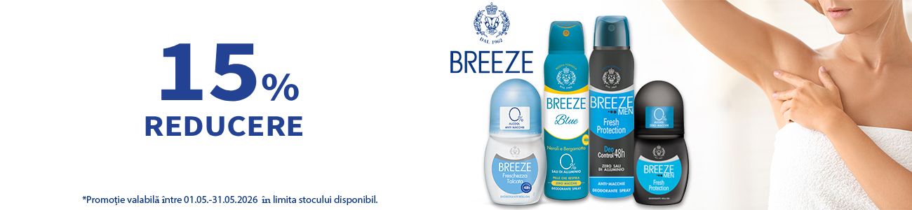 Breeze 15% Reducere Mai