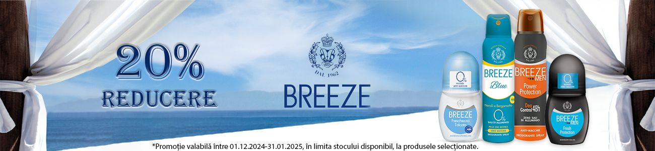 Breeze 20% Reducere Decembrie-Ianuarie