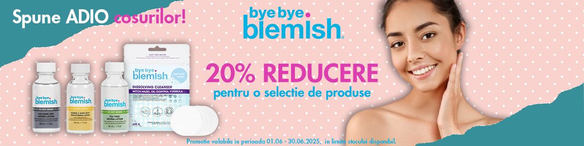 Bye Bye Blemish 20% Reducere Iunie