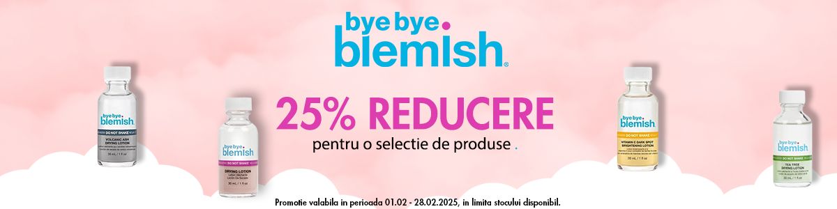 Bye Bye Blemish 25% Reducere Februarie