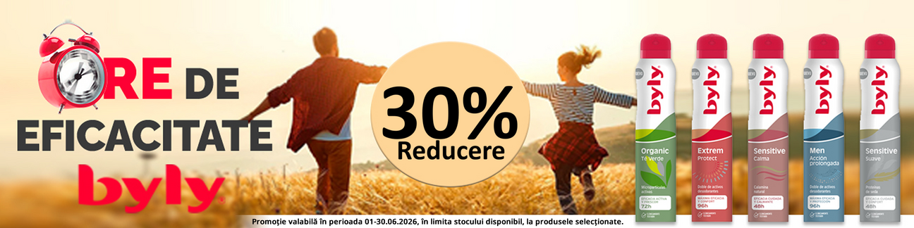 Byly 30% reducere Iunie