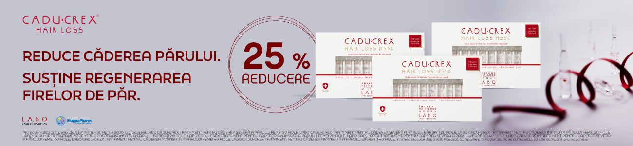 Cadu Crex 25% Reducere Martie-Aprilie