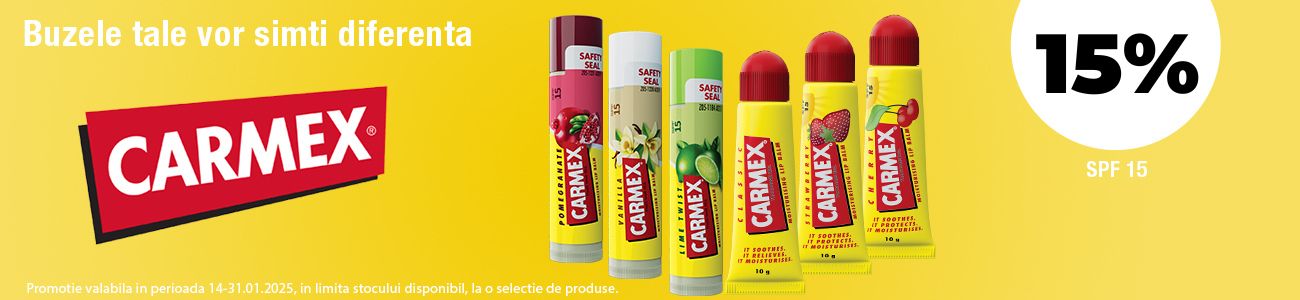 Carmex 15% Reducere Ianuarie 