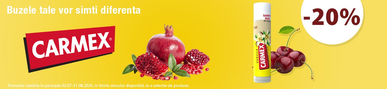 Carmex 20% Reducere Iulie-August