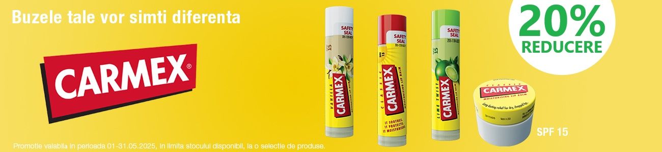 Carmex 20% Reducere Mai