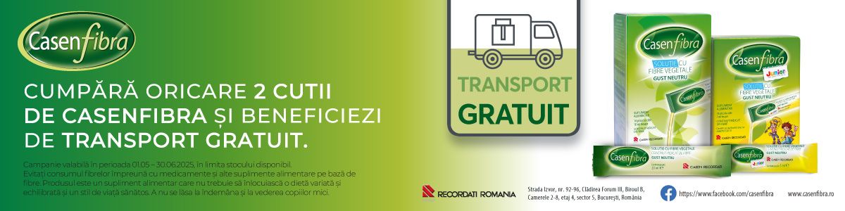 CasenFibra Transport Gratuit Mai-Iunie