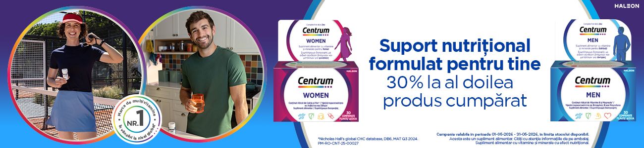Centrum 1+30% Reducere La Al Doilea Produs Mai