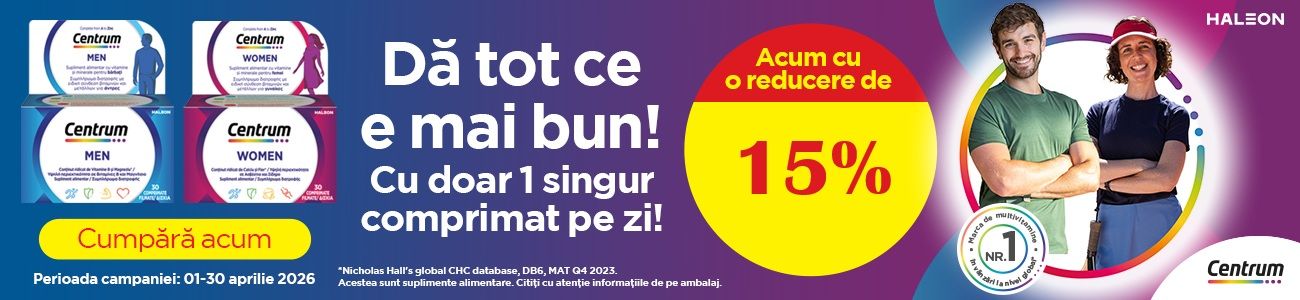 Centrum 15% Reducere Aprilie