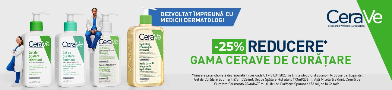 Cerave 25% Reducere Ianuarie 