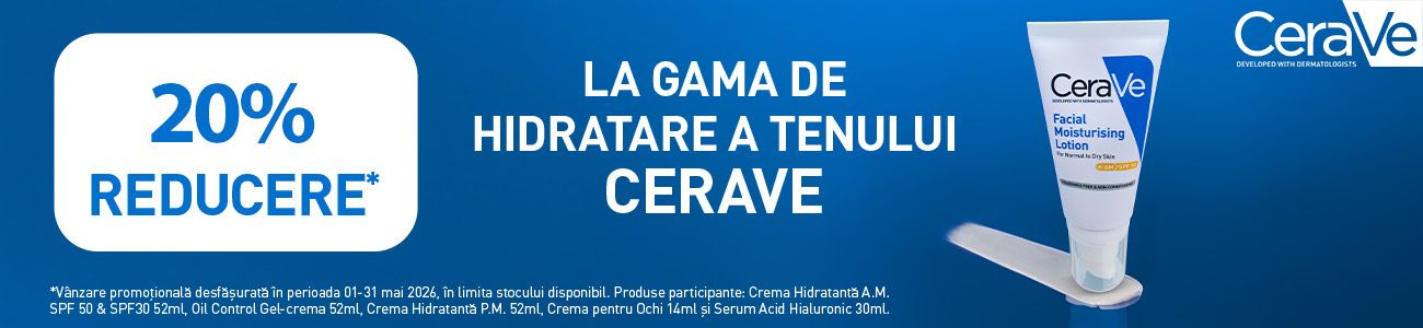CeraVe SPF 20% Reducere Mai