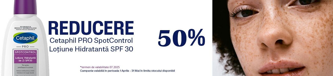 Cetaphil 50% Reducere Aprilie-Mai