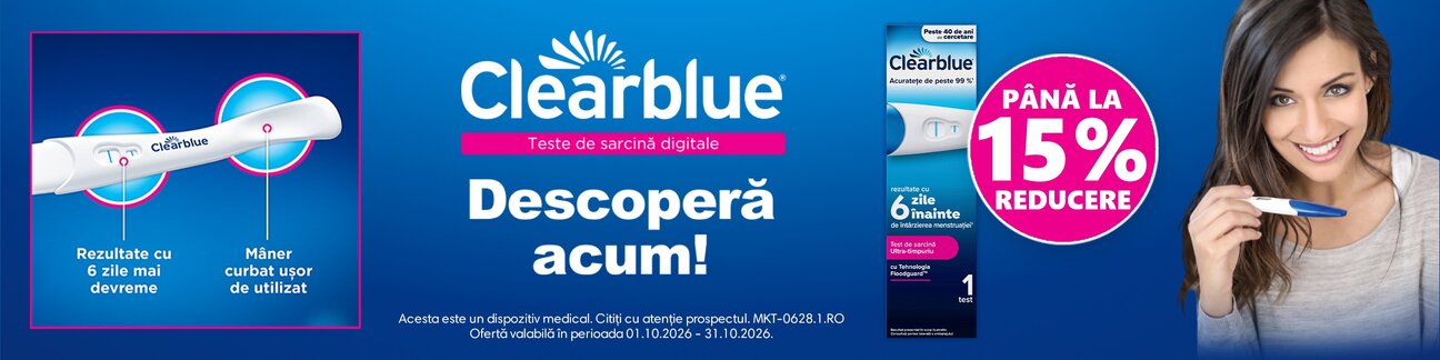 Clearblue Pana la 15% Reducere Octombrie
