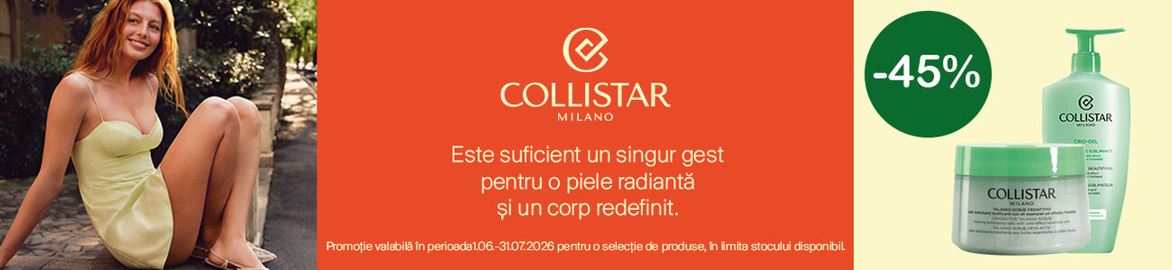 Collistar 45% Reducere Iunie-Iulie
