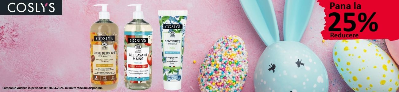 Coslys Pana la 25% Reducere Aprilie