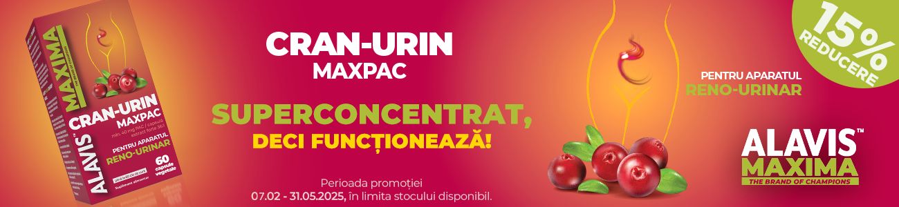 Cran-Urin 15% Reducere Februarie-Mai