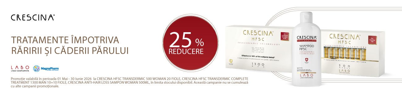 Crescina 25% Reducere Mai-Iunie