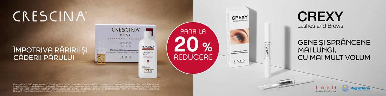 Crescina-Crexy Pana la 20% Reducere August