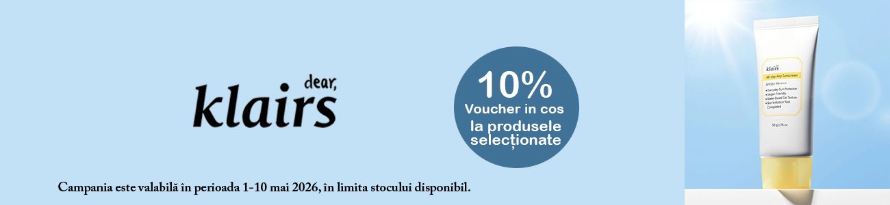 Dear Klairs 10% Voucher in cos Importanta Protectiei Solare