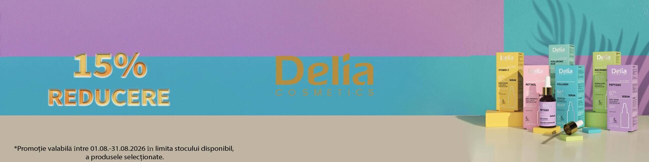 Delia Cosmetics 15% Reducere August
