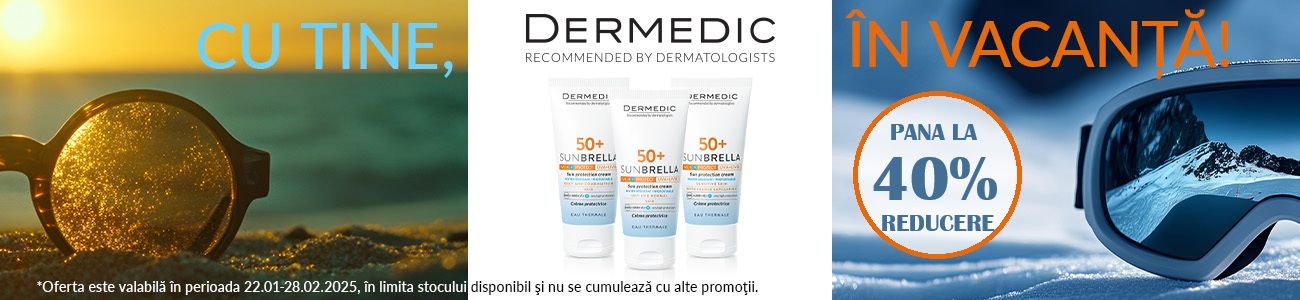 Dermedic Pana La 40% Reducere Ianuarie-Februarie EXCLUSIV ONLINE