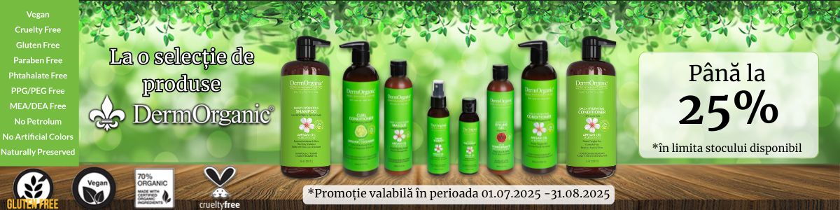 Dermorganic Pana la 25% Reducere Iulie-August