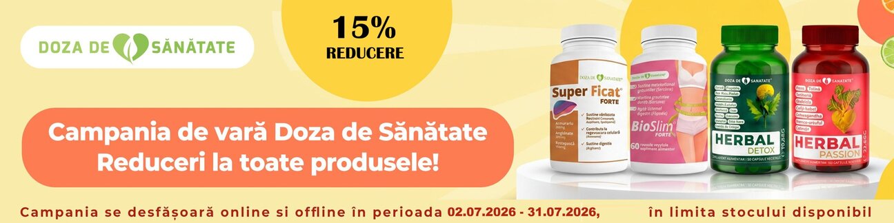 Doza de Sanatate 15% Reducere Iulie