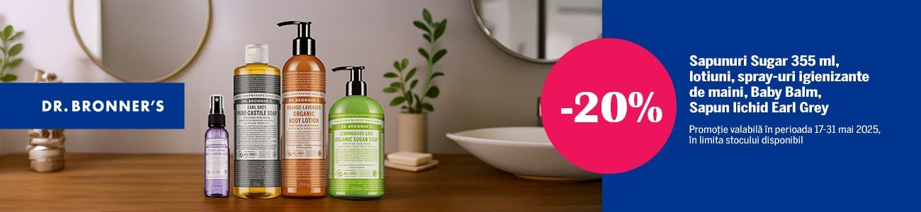 Dr Bronner 20% Reducere Mai