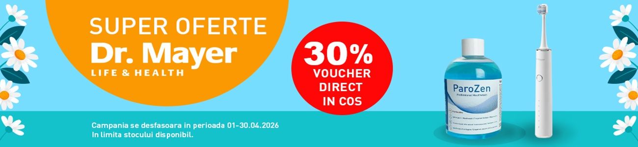 Dr. Mayer 30% Voucher in cos Aprilie