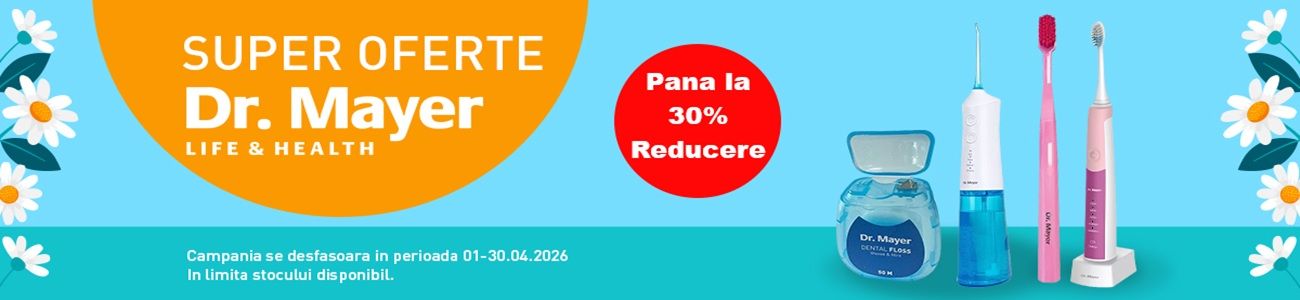 Dr. Mayer Pana la 30% Reducere Aprilie
