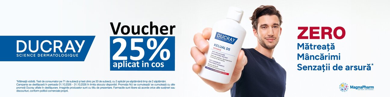 Ducray 25% Voucher aplicat in cos Octombrie