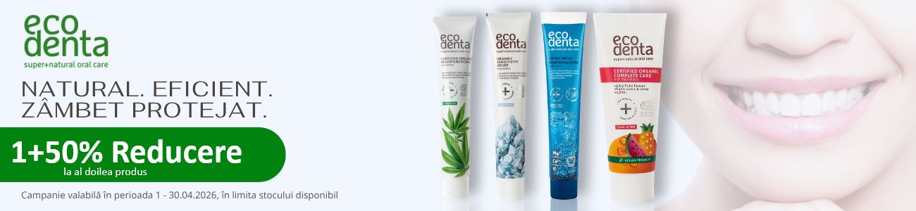 Ecodenta 1+50% Reducere la al 2-lea Aprilie