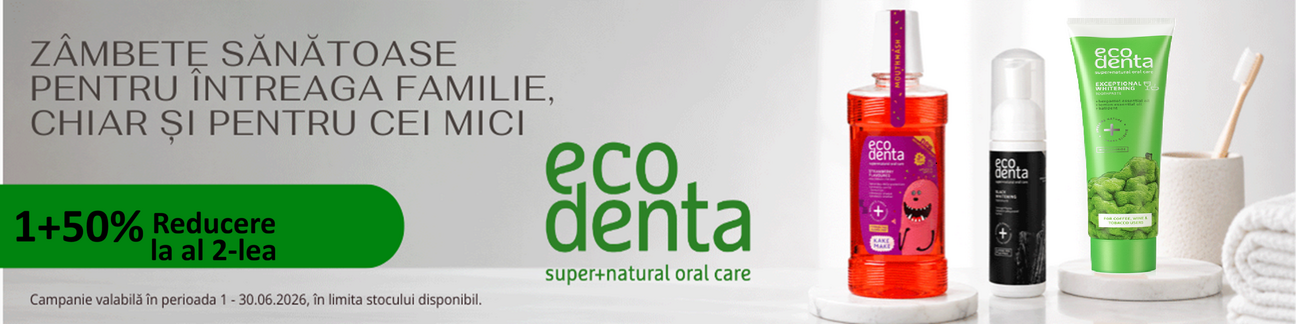 Ecodenta 1+50% Reducere la al 2-lea Iunie