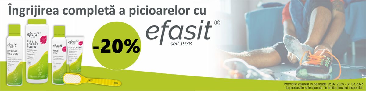 Efasit 20% Reducere Ferbuarie-Martie