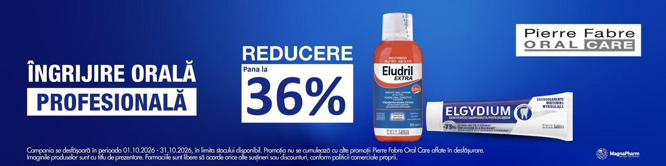 Elgydium, Eludril Pana la 25% Reducere Octombrie