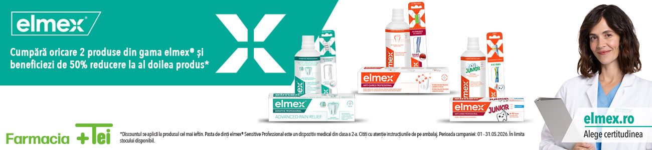 Elmex 1+50% Reducere la 2-lea Mai