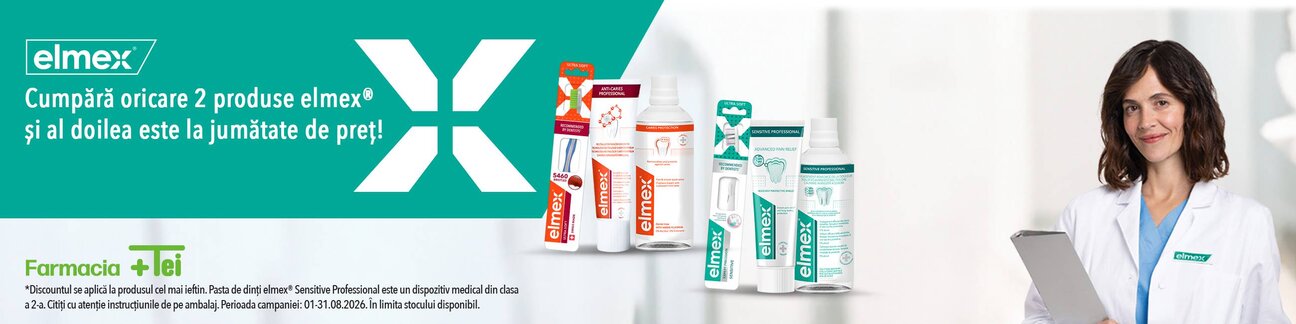 Elmex 1+50% Reducere la al 2-lea August