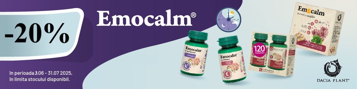 Emocalm 20% Reducere Iunie-Iulie
